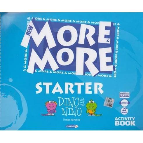 Kurmay-Elt Yayınları 1.Sınıf More And More English Starter Dino And Nino Students Book & Activity Book Cd'siz