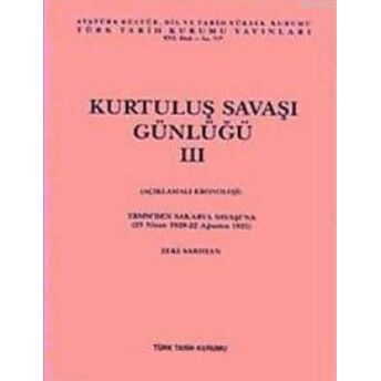 Kurtuluş Savaşı Günlüğü Iıı Zeki Sarıhan