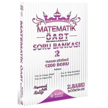 Kuzey Akademi Öabt Ilköğretim-Lise Matematik 1200 Soru Bankası-2 Çözümlü Cengiz Çınar