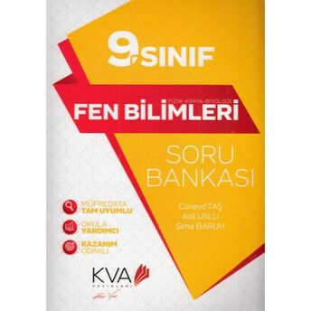 Kva 9. Sınıf Fen Bilimleri Soru Bankası (Yeni) Cüneyd Taş -Adil Uslu- Sima Baruh