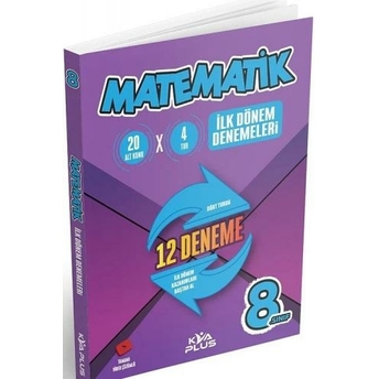 Kva Plus Yayınları 8. Sınıf Matematik 1. Dönem 12 Deneme Video Çözümlü Komisyon