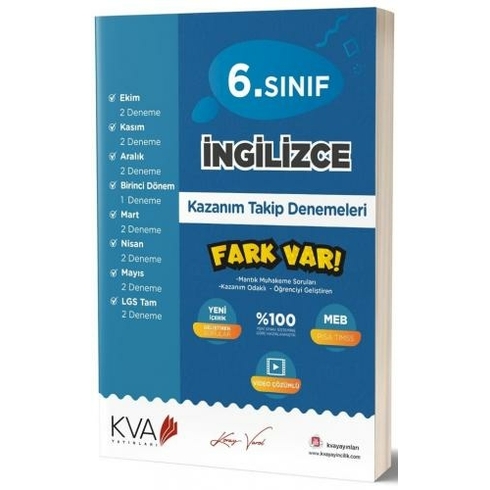 Kva Yayınları 6. Sınıf Ingilizce Kazanım Takip Denemeleri