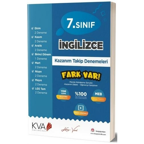 Kva Yayınları 7. Sınıf Ingilizce Kazanım Takip Denemeleri