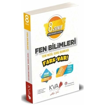 Kva Yayınları 8. Sınıf Fen Bilimleri Yeni Nesil Soru Bankası Fark Var Tuğba Ay Binici