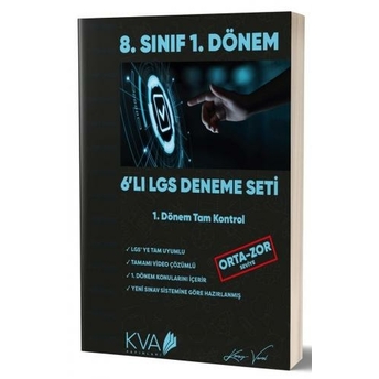 Kva Yayınları 8. Sınıf Lgs 1. Dönem 6 Lı Deneme Seti Komisyon