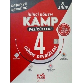 Kva Yayınları 8. Sınıf Lgs 2.Dönem Kamp Fasikülleri 4 Günde Devri Alem Komisyon