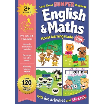 Leap Ahead Bumper Workbook: 3 Years English And Maths Kolektif