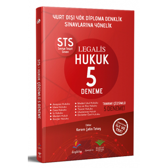 Legalis Yurtdışı Yök Diploma Denklik Sts Hukuk 5 Deneme Çözümlü Kerem Çetin Tekeş