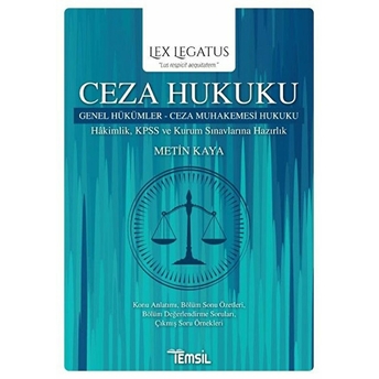 Lex Legatus Ceza Hukuku - Metin Kaya