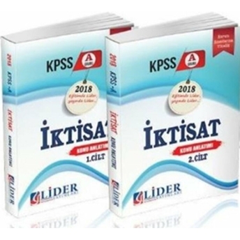 Lider 2018 Kpss A Grubu Iktisat Konu Anlatımlı 1. Cilt