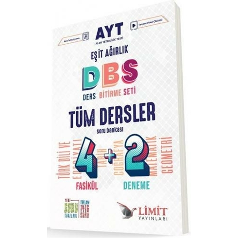 Limit Ayt Eşit Ağırlık Tüm Dersler 4 2 Soru Bankası