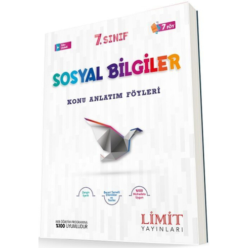 Limit Yayınları 7. Sınıf Sosyal Bilgiler Konu Anlatım Föyleri 7 Föy Komisyon