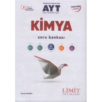 Limit Yayınları Ayt Kimya Soru Bankası Osman Duvarcı