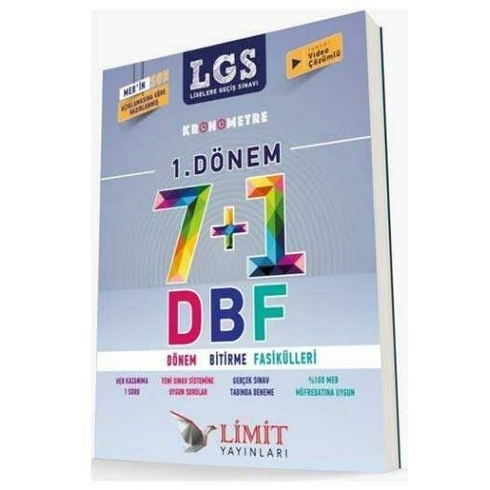 Limit Yayınları Kronometre Lgs 1.Dönem 7 + 1 Dbf Dönem Bitirme Fasikülleri