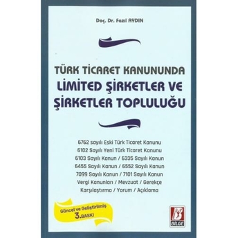 Limited Şirketler Ve Şirketler Topluluğu Fazıl Aydın