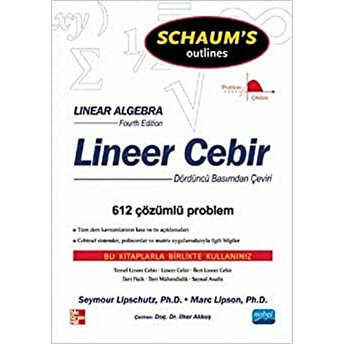 Lineer Cebir/Schaum's Outlines Seymour Lipschutz