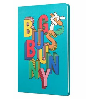 Looney Tunes Bug Bunny Sert Kapak Butik Defter Mavi