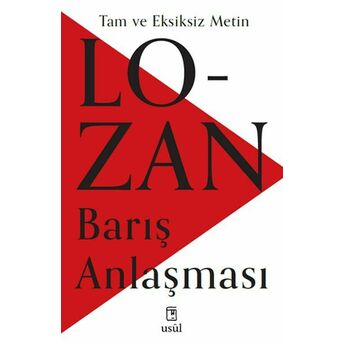 Lozan Barış Anlaşması Kenan Çabuk