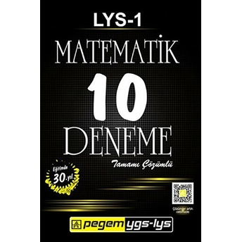 Lys - 1 Matematik Tamamı Çözümlü 10 Deneme Kolektif