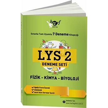 Lys 2 Deneme Seti Sınavla Tam Uyumlu 7 Deneme Kitapçığı: Fizik-Kimya-Biyoloji