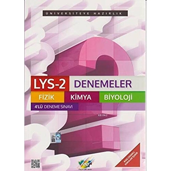 Lys-2 Denemeler Fizik Kimya Biyoloji 4'Lü Deneme Sınavı Kolektif