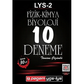 Lys - 2 Fizik - Kimya - Biyoloji Tamamı Çözümlü 10 Deneme Kolektif