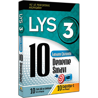 Lys 3 Tamamı Çözümlü 10 Deneme Sınavı Komisyon