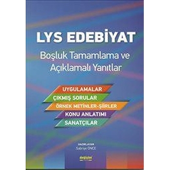 Lys Edebiyat : Boşluk Tamamlama Ve Açıklamalı Yanıtlar Kolektif