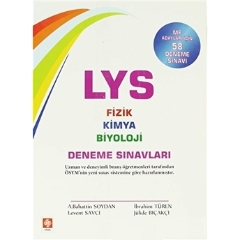 Lys Fizik Kimya Biyoloji Deneme Sınavları A. Bahattin Soydan