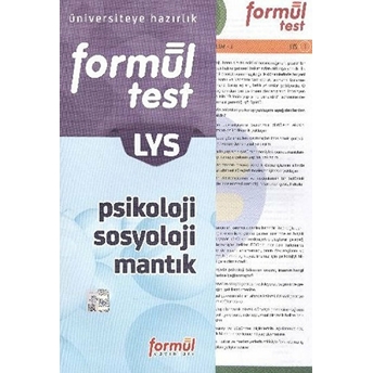 Lys Formül Test Psikoloji-Sosyoloji-Mantık Kolektif