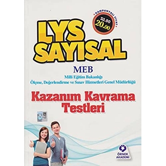 Lys Sayısal Kazanım Kavrama Testleri Kolektif