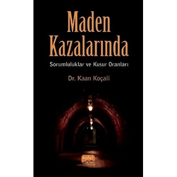 Maden Kazalarında Sorumluluklar Ve Kusur Oranları - Kolektif