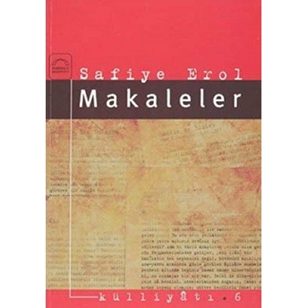 Makaleler Safiye Erol