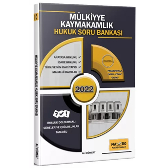 Makro Kitap 2022 Kaymakamlık Mülkiyye Hukuk Soru Bankası Ali Cömert