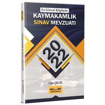 Makro Kitap 2022 Kaymakamlık Sınav Mevzuatı Can Çelik