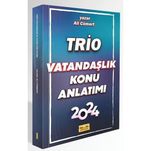 Makro Kitap 2024 Kpss Vatandaşlık Trio Konu Anlatımı Ali Cömert