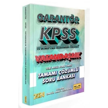 Makro Kitap Yayınları 2024 Kpss Vatandaşlık Garantör Soru Bankası Çözümlü Cangül Erlik