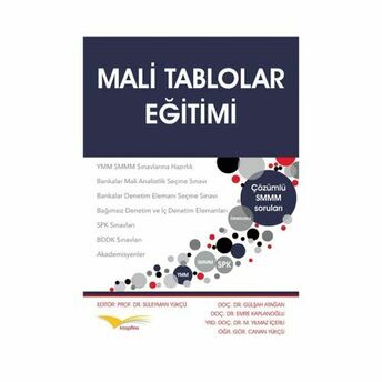 Mali Tablolar Eğitimi Gülşah Atağan - Emre Kaplanoğlu - M.yılmaz Içerli - Canan Yükçü