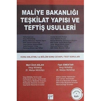 Maliye Bakanlığı Teşkilat Yapısı Ve Teftiş Usulleri Fazlı Emektar