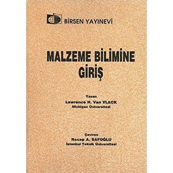 Malzeme Bilimine Giriş Lawrence H. Van Vlack