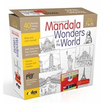 Mandala, Legandary Animals - For All Ages From 7 To 70 - A12-Piece-Colored Pencil Set Is Included