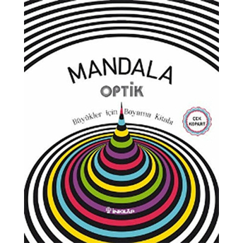 Mandala Optik - Büyükler Için Boyama Kitabı Kolektif