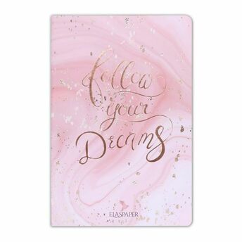 Marble Pembe Follow Your Dreams Defter