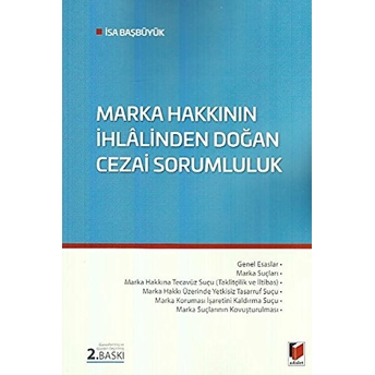 Marka Hakkının Ihlalinden Doğan Cezai Sorumluluk Isa Başbüyük