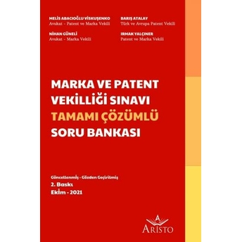 Marka Ve Patent Vekilliği Sınavı Tamamı Çözümlü Soru Bankası Melis Abacıoğlu Viskuşenko