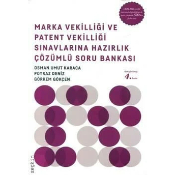 Marka Vekilliği Ve Patent Vekilliği Sınavlarına Hazırlık Soru Bankası Görkem Gökçen