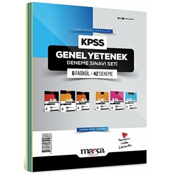 Marka Yayınları 2024 Kpss Genel Yetenek Deneme Sınavı Seti 6 Fasikül 42 Deneme Komisyon