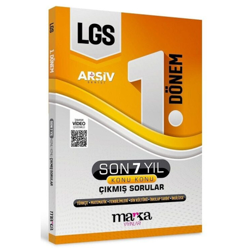 Marka Yayınları 8. Sınıf Lgs 1. Dönem Konu Konu Çıkmış Sorular Son 7 Yıl Arşiv Serisi Çözümlü Komisyon