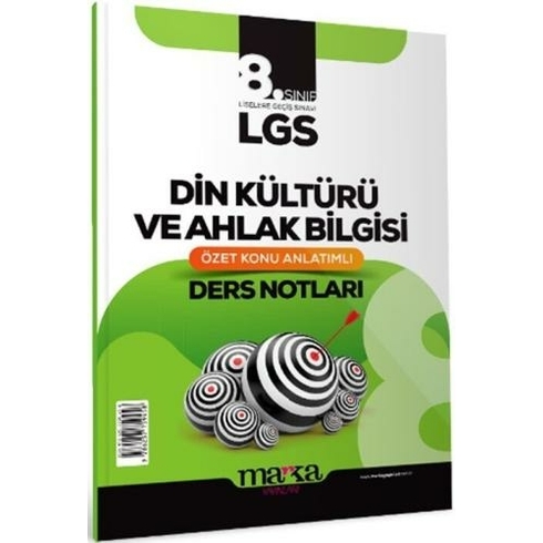 Marka Yayınları 8. Sınıf Lgs Din Kültürü Ve Ahlak Bilgisi Özet Konu Anlatımlı Ders Notları Komisyon