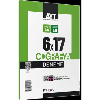 Marka Yayınları Ayt 2023 Coğrafya 6X17 Deneme